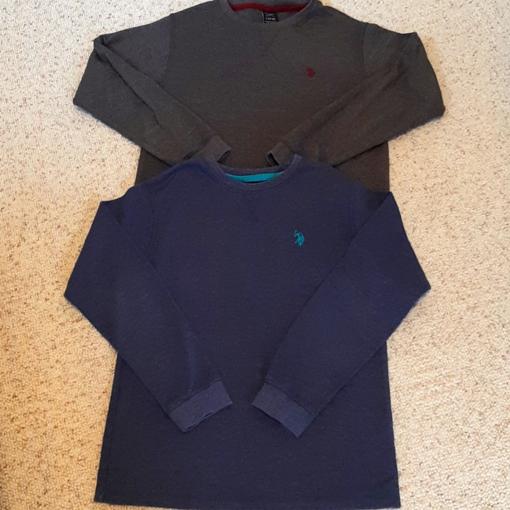 Boys waffle long sleeve U.S. POLO